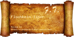Fischbein Tibor névjegykártya